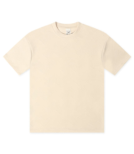 Denim Exchange Knit Tee - Ivory