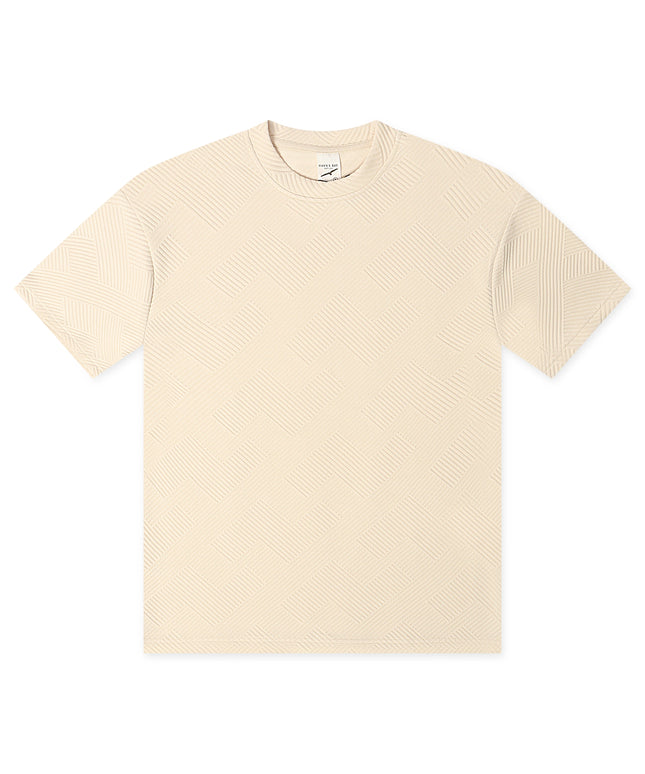 Denim Exchange Knit Tee - Ivory
