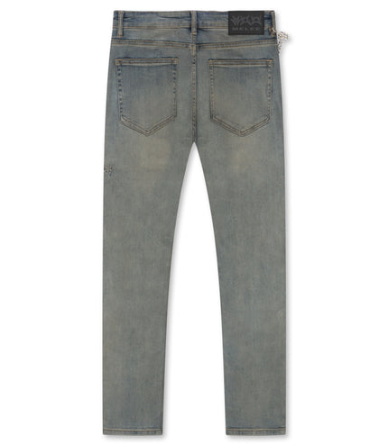 Melee V12 Jean - Blue Oil Wash