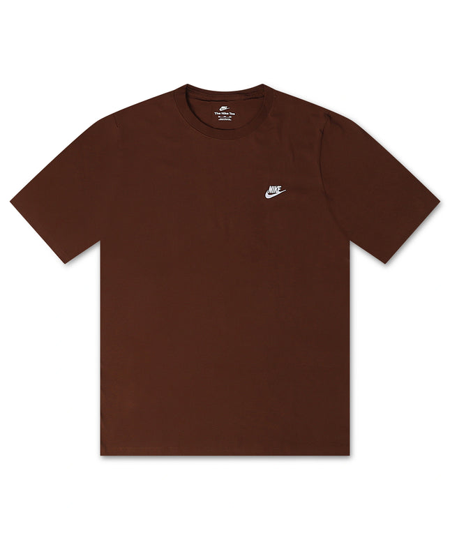 Nike Crew Neck Club Tee - Brown