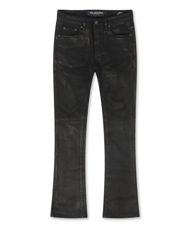 Valabasas Nitrous Stacked Jean - Black Waxed