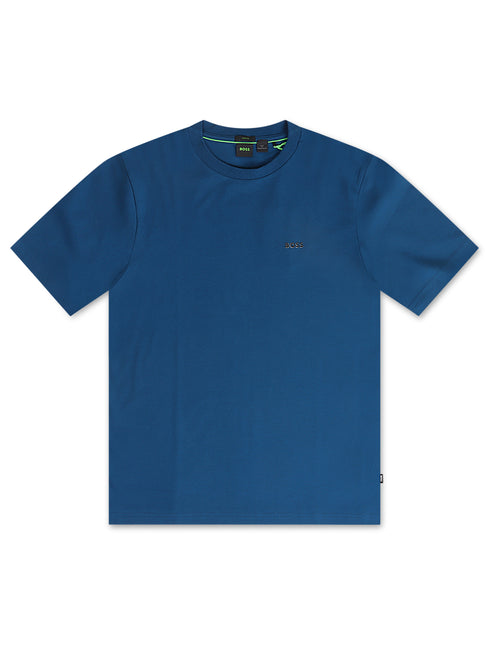 Boss Green Contrast Logo Tee - Blue