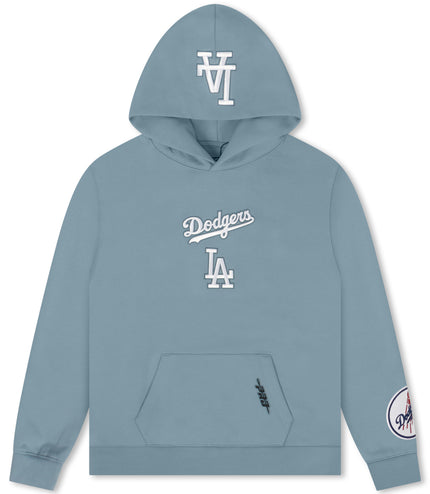 Pro Standard La Dodgers Wingspan Drop Shoulder Hoodie - Steel Blue