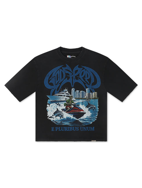 Godspeed GMYC Wave Runner Boxy Tee - Black