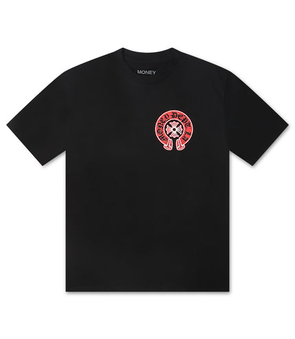 Money Dept. Vintage Old English Tee - Black/Red