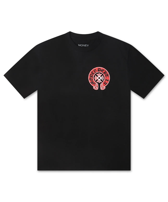 Money Dept. Vintage Old English Tee - Black/Red
