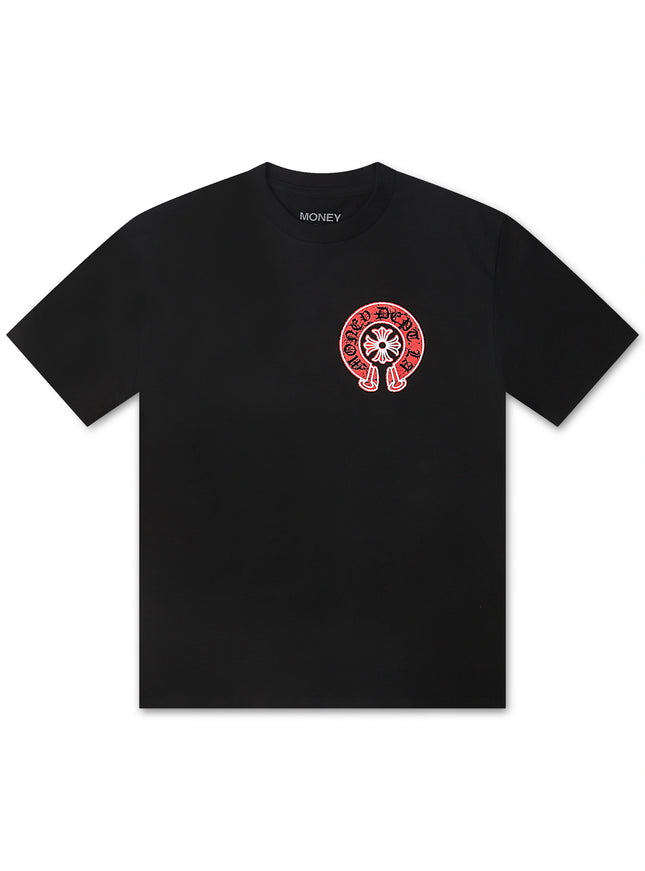 Money Dept. Vintage Old English Tee - Black/Red