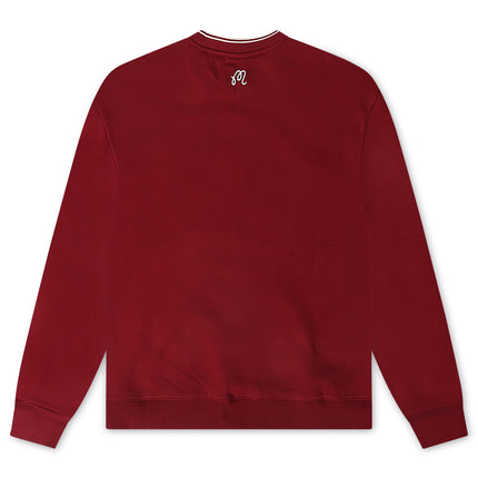 Malbon Monarch Crewneck - Red Mahogany - Denim Exchange