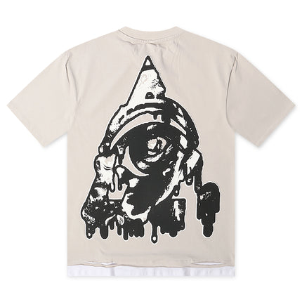Starseed Big Head Alien Oversized Tee - Grey