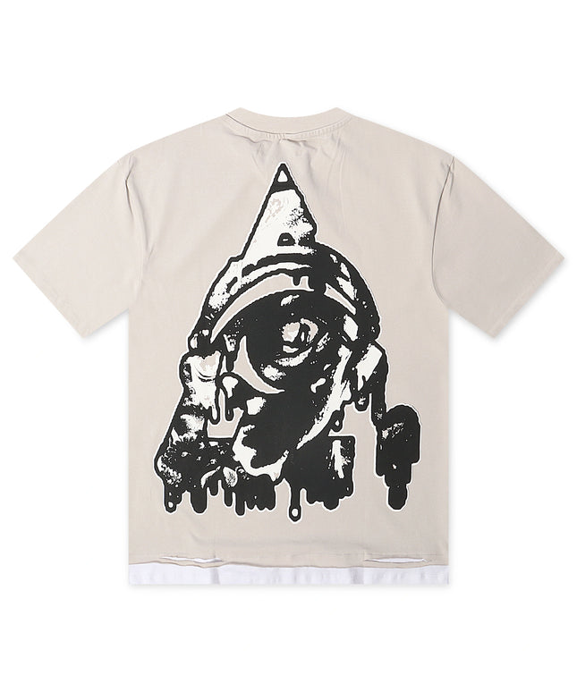 Starseed Big Head Alien Oversized Tee - Grey
