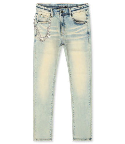 Melee Milky Way Slim Jean - Cream Cloud