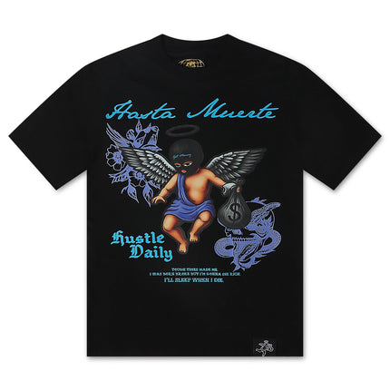 Hasta Muerte Purp Shaded Tattoo Tee - Black