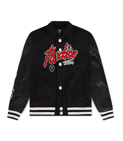 Jordan Craig Kids Paradise Varsity Jacket - Black