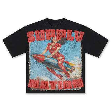 Supply West Supply Nation Boxy Tee - Black