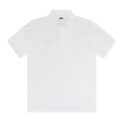 Lacoste Signature Print Polo Shirt - White 