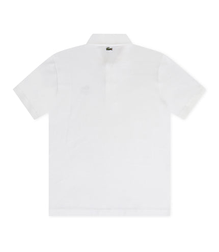 Lacoste Signature Print Polo Shirt - White