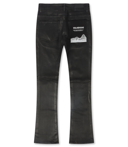 Valabasas Nitrous Stacked Jean - Black Waxed