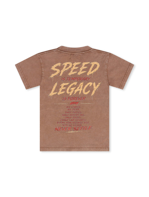 Disaster Kids Fast or Last Tee - Brown