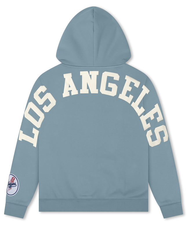 Pro Standard La Dodgers Wingspan Drop Shoulder Hoodie - Steel Blue