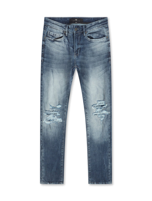 Jordan Craig Sean Shredded Jeans - Blue