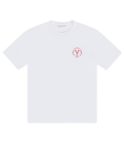 TRUE RELIGION RAISED PAINT TEE - OPTIC WHITE TRUE RELIGION