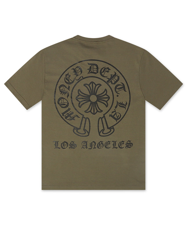 Money Dept. Vintage Old English Tee - Olive/Black