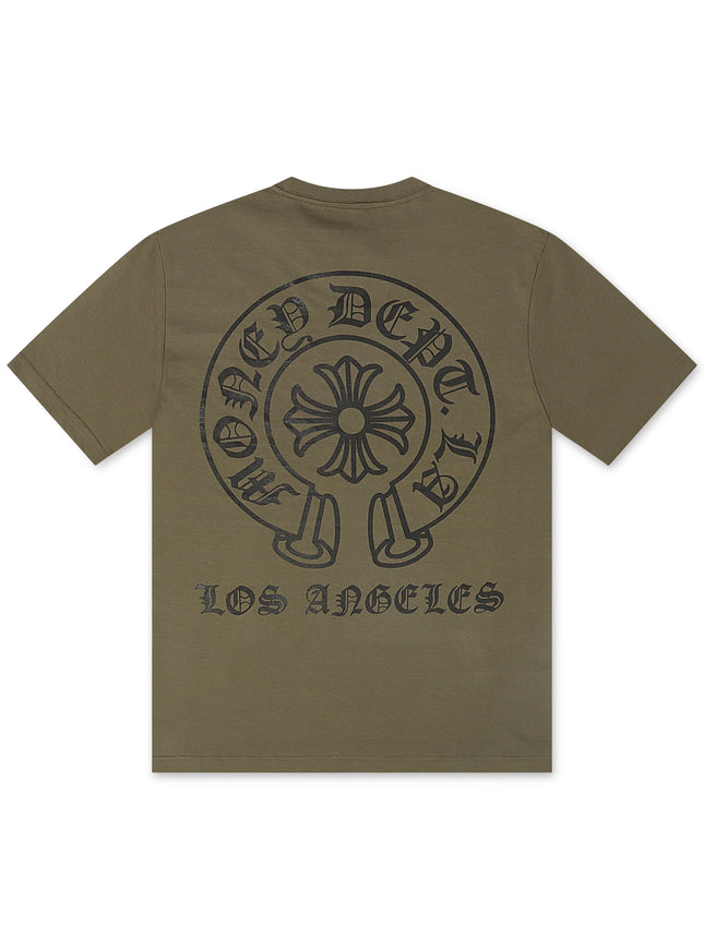 Money Dept. Vintage Old English Tee - Olive/Black