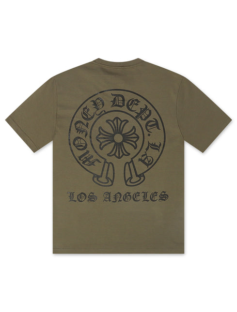 Money Dept. Vintage Old English Tee - Olive/Black