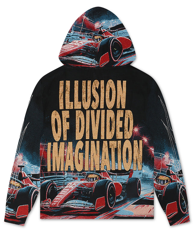 Majestik Mens Imagination Tapestry Hoodie - Black