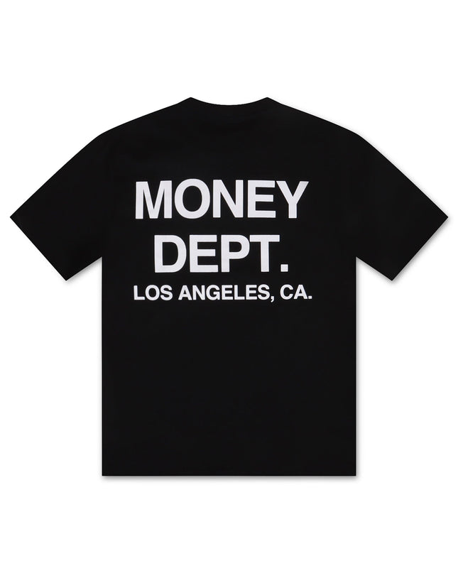 MONEY DEPT. DEPT DE EL DINERO TEE - BLACK/BLACK/WHITE