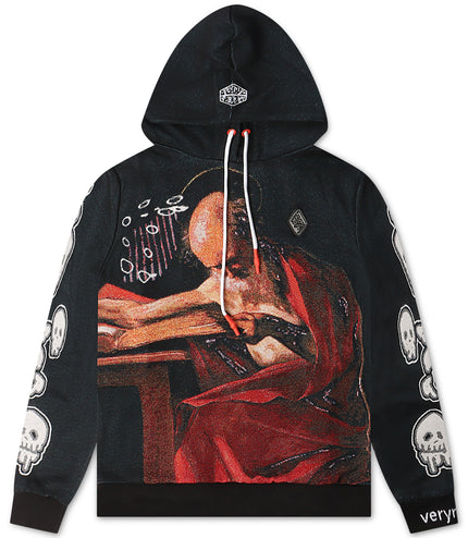 VeryRare Saint Jerome Writing Hoodie - Black