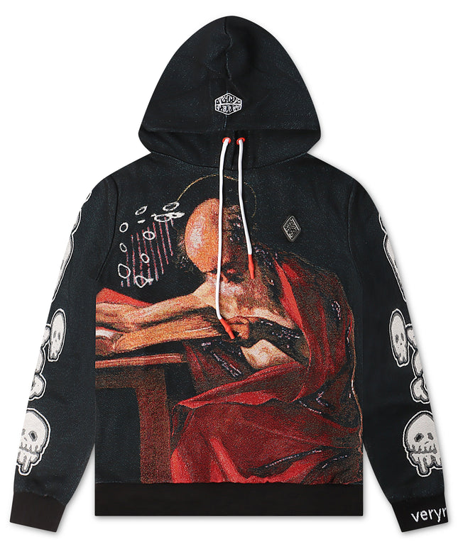 VeryRare Saint Jerome Writing Hoodie - Black