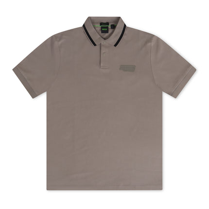 Polo Boss Green Pio Badge - Marrón