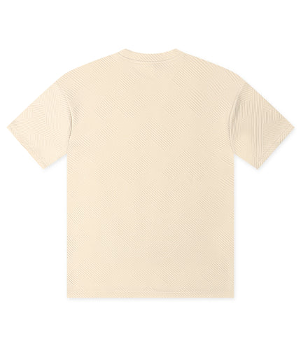 Denim Exchange Knit Tee - Ivory