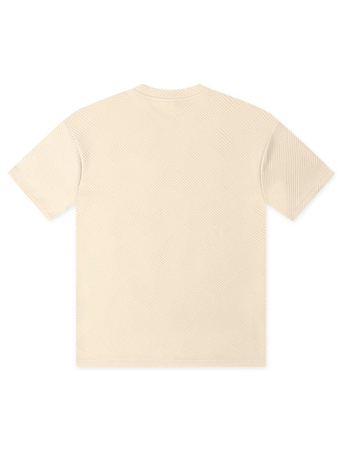 Denim Exchange Knit Tee - Ivory