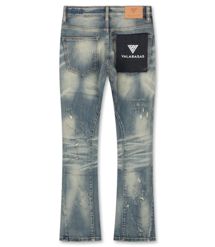Valabasas Hibet Stacked Jeans - Vintage Blue