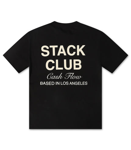 Stack Club Cash Flow Tee - Black/Cream