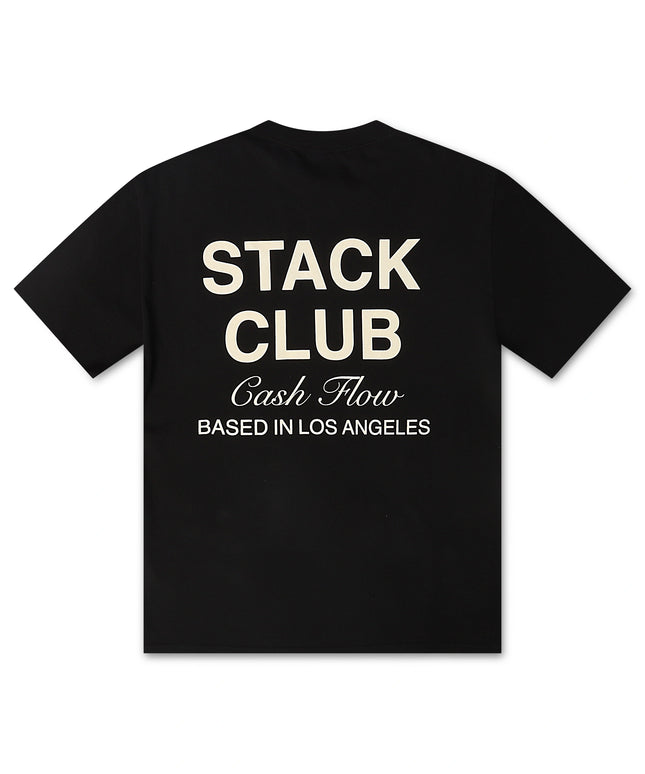 Stack Club Cash Flow Tee - Black/Cream