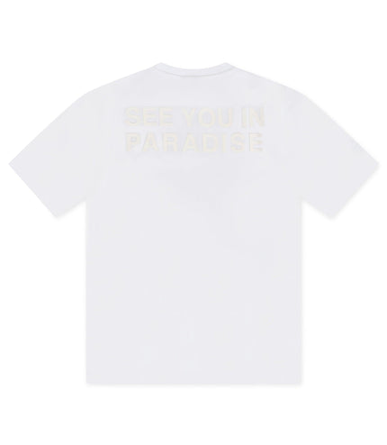 Jordan Craig Paradise Block Letter Tee - White - Denim Exchange 