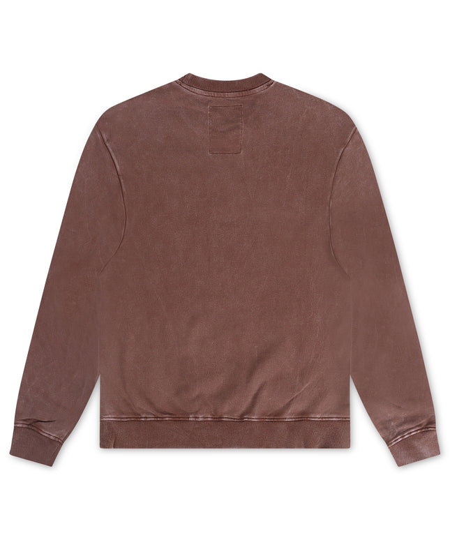 Vicious Denim Graphic Crewneck - Acid Khaki
