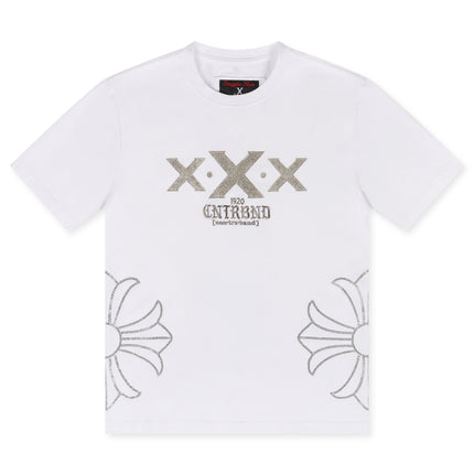 Smugglers Moon X Chain Knit Top | White
