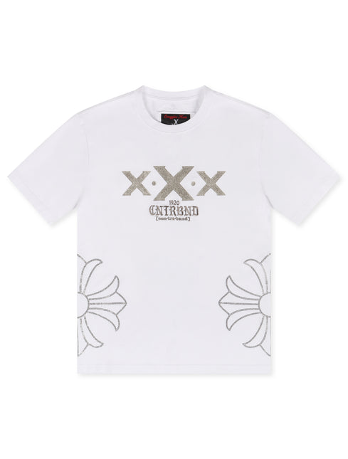 Smugglers Moon X Chain Knit Top | White