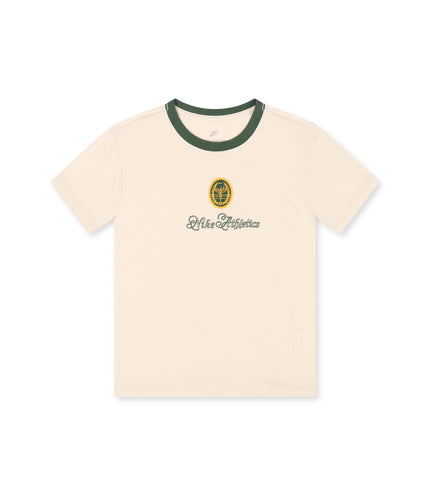 Nike Womens Sportswear Chill Cropped Knit Tee - Light Orewood