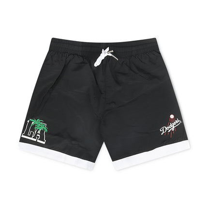 Mitchell & Ness Dodgers In the City Nylon Shorts - Black