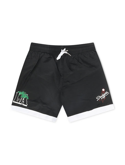 Mitchell & Ness Dodgers In the City Nylon Shorts - Black