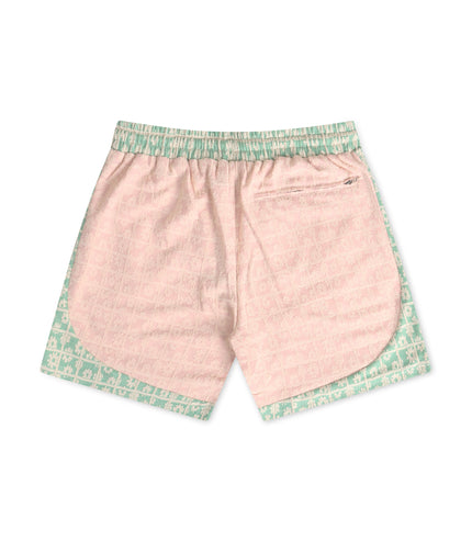 Sugarhill Cereal Shorts - Green/Pale Pink - Denim Exchange USA