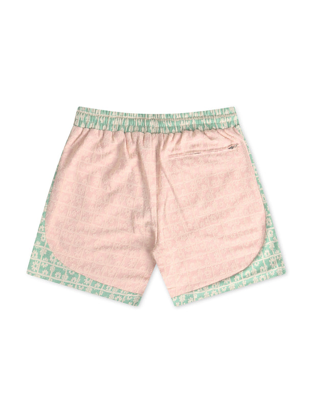 Sugarhill Cereal Shorts - Green/Pale Pink - Denim Exchange USA