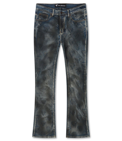 Valabasas Tagged Stacked Denim - Dirty Blue
