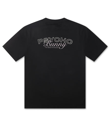 Psycho Bunny Enzo Back Graphic Tee - Black