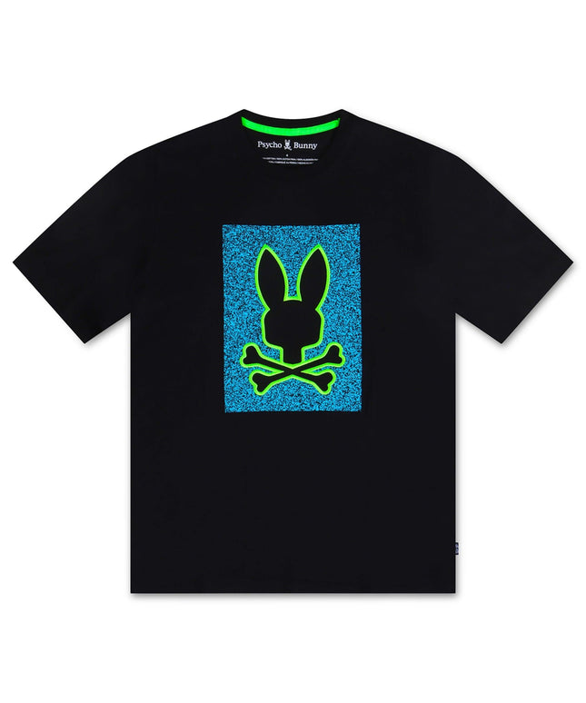 PSYCHO BUNNY LIVINGSTON GRAPHIC TEE - BLACK PSYCHO BUNNY